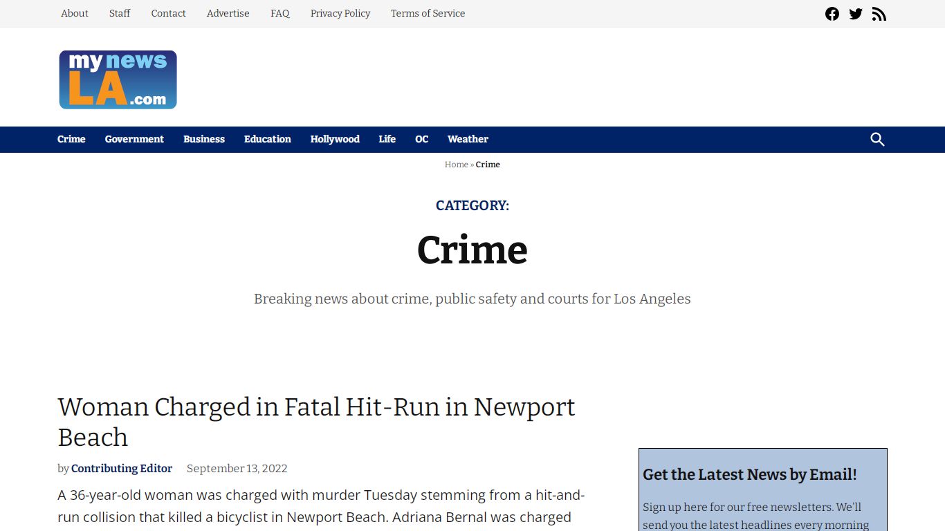 Crime news for Los Angeles - MyNewsLA.com